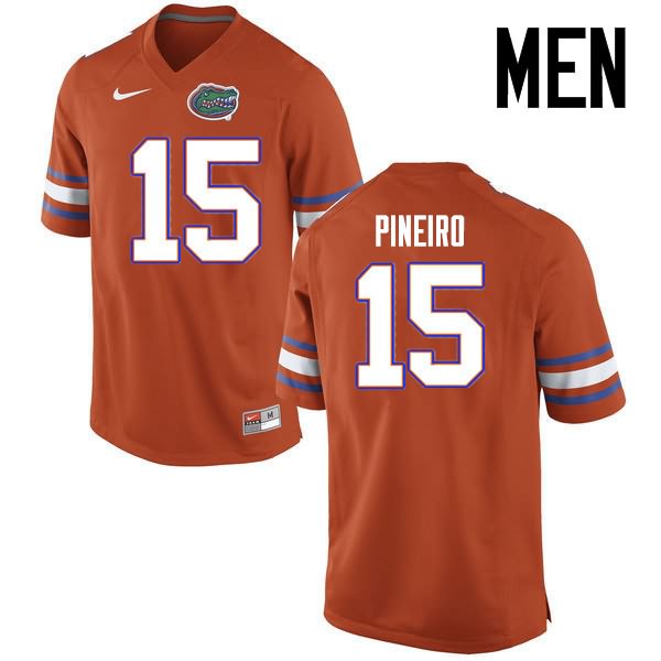 NCAA Florida Gators Eddy Pineiro Men's #15 Nike Orange Stitched Authentic College Football Jersey AAD0364HR